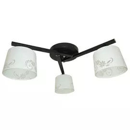 Люстра потолочная РОССвет РС20072 BK+CR/3C Е27 3x60Вт IP 20