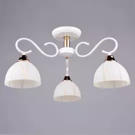 люстра потолочная россвет рс20106 wt+fg/3c е27 3x60вт