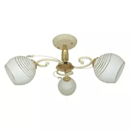 Люстра потолочная РОССвет РС20155 YG+FG/3C Е27 3x60Вт IP 20