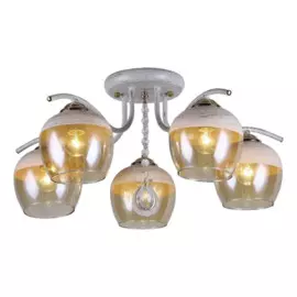люстра потолочная toplight bertha tl1254d-05bg е27 5x60вт ip20