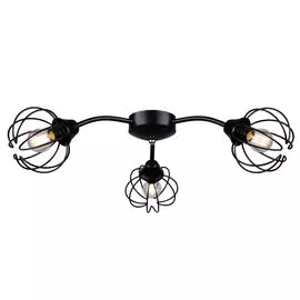 люстра россвет аргус рс20888 bk/3c е14 3x60вт ip 20