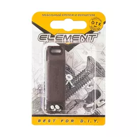 магнитная защелка 58х15 коричн (1 шт)"element"