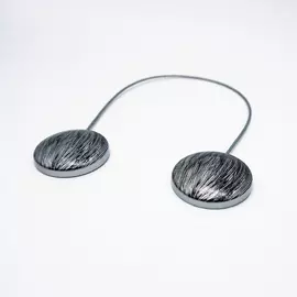магнитные клипсы d45 с тросом 30 см серебро