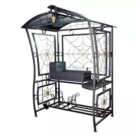 Мангал стационарный с крышей Паук