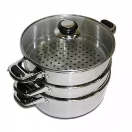 Мантоварка D=26см 2 сетки 3 секции стекл.кр.