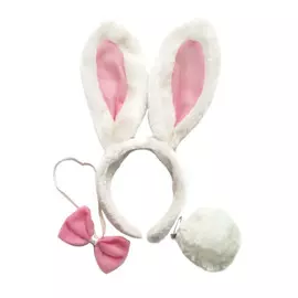 маскарадный набор крольчонок (галстук, ободок, хвостик) (полиэстер) / 27х1,5х19см арт.78190