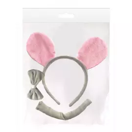 маскарадный набор мышонок (галстук, ободок, хвостик) (полиэстер) / 21х1,5х19см арт.78192