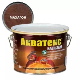 масло акватекс бальзам махагон 2л