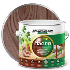 масло для террас и деревянных полов здоровый дом палисандр 1,8л л-с