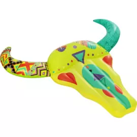 матрас (плавучий остров) череп быка в стиле bohо 257*239см bestway 43401