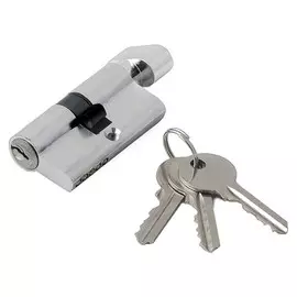 механизм цилиндровый фз e al 60 ключ/вертушка cp(хром)