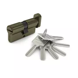 механизм цилиндровый palladium 2j07 80 ключ/вертушка ab(античная бронза)