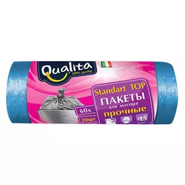 Мешки для мусора 60л 20шт QUALITA