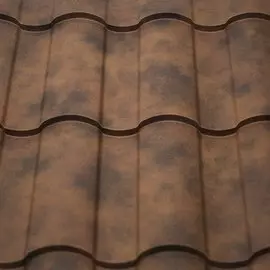 Металлочерепица кантри 0,5 Safari Brown /1м/