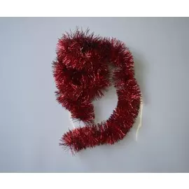 мишура новогодняя красная 9*200см 16512