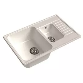 мойка granfest quarz белый gf-z-21к