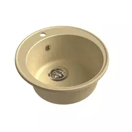 мойка granfest quarz бежевый gf-z-08