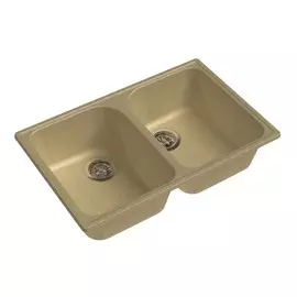 мойка granfest quarz бежевый gf-z-15