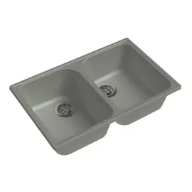 мойка granfest quarz серый gf-z-15