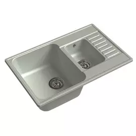 мойка granfest quarz серый gf-z-21к