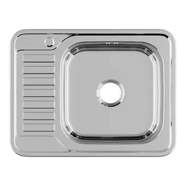 мойка врезная iddis basic нержавеющая сталь чаша справа, 66*51 bas65pri77
