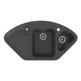 мойка кухонная из искуственного мрамора gamma 103х56 черный gs-16-08