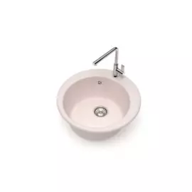 мойка кухонная из искуственного мрамора glanz 47,5 бежевый j-030-33