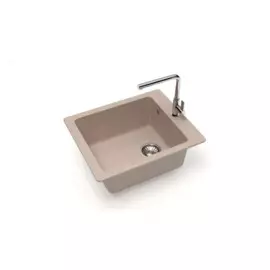 мойка кухонная из искуственного мрамора glanz 50х42,5 песочный j-008-34