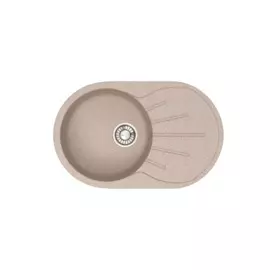 мойка кухонная из искуственного мрамора glanz 73х45 песочная j-110-34