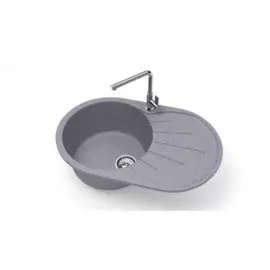 мойка кухонная из искуственного мрамора glanz 73х45 серая j-110-35