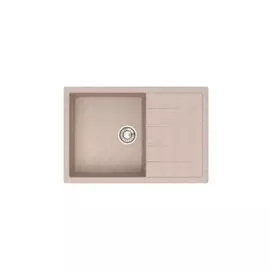 мойка кухонная из искуственного мрамора glanz 75х50,5 песочная j-161-34