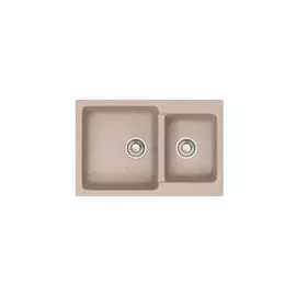 мойка кухонная из искуственного мрамора glanz 76,5х50 песочная j-191-34