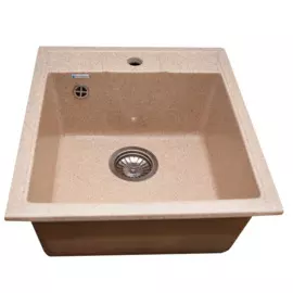 мойка кухонная из искуственного мрамора granalliance 44х49,7 ga-20 (302 песочный)