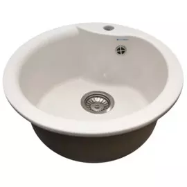 мойка кухонная из искуственного мрамора granalliance 48,5 ga-12 (331 белый)