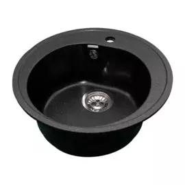 мойка кухонная из искуственного мрамора granalliance 50 ga-10 (308 черный)