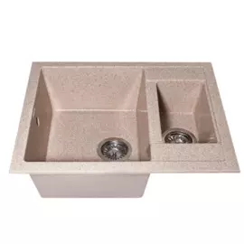 мойка кухонная из искуственного мрамора granalliance 59,5х48,5 ga-52 (302 песочный)