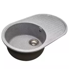 мойка кухонная из искуственного мрамора granalliance 72х45,5 ga-30 (309 темно-серый)