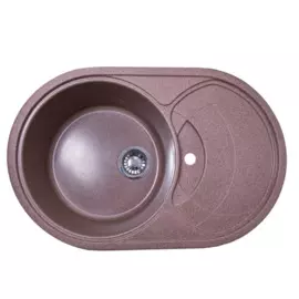 мойка кухонная из искуственного мрамора granalliance 77,4х50 ga-31 (307 терракот)