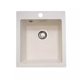 мойка кухонная мраморная granalliance 41,7х49,2 белый ga-24-331