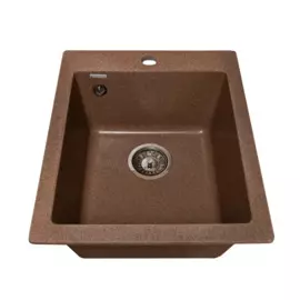 мойка кухонная мраморная granalliance 41,7х49,2 терракот ga-24-307