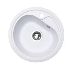 мойка кухонная мраморная granalliance 44х44 молочный ga-13-341