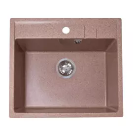 мойка кухонная мраморная granalliance 55,5х49,5 терракот ga-21m-307