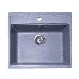 мойка кухонная мраморная granalliance 55х49,2 темно-серый ga-21-309