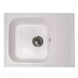 мойка кухонная мраморная granalliance 64х49 молочный ga-23-341