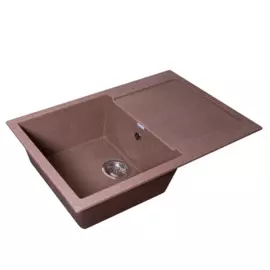 мойка кухонная мраморная granalliance 77х49,3 терракот ga-40-307