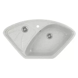 мойка кухонная мраморная greenstone 104x57 grs-10e-310 серый