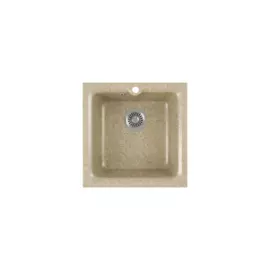 мойка кухонная мраморная greenstone 41,5x41,5 grs-42-302 песочный