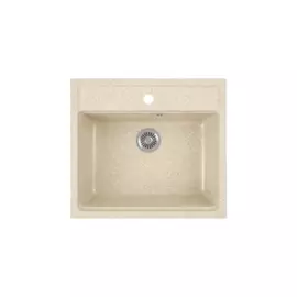 мойка кухонная мраморная greenstone 56,5x50,5 grs-06-328 бежевый