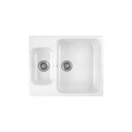 мойка кухонная мраморная greenstone 61x50 grs-09-331 белый