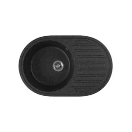 мойка кухонная мраморная greenstone 77x50 grs-18l-308 черный